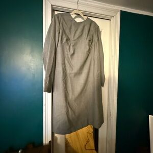 Classic Long Sleeve black and white houndstooth Women's Dress